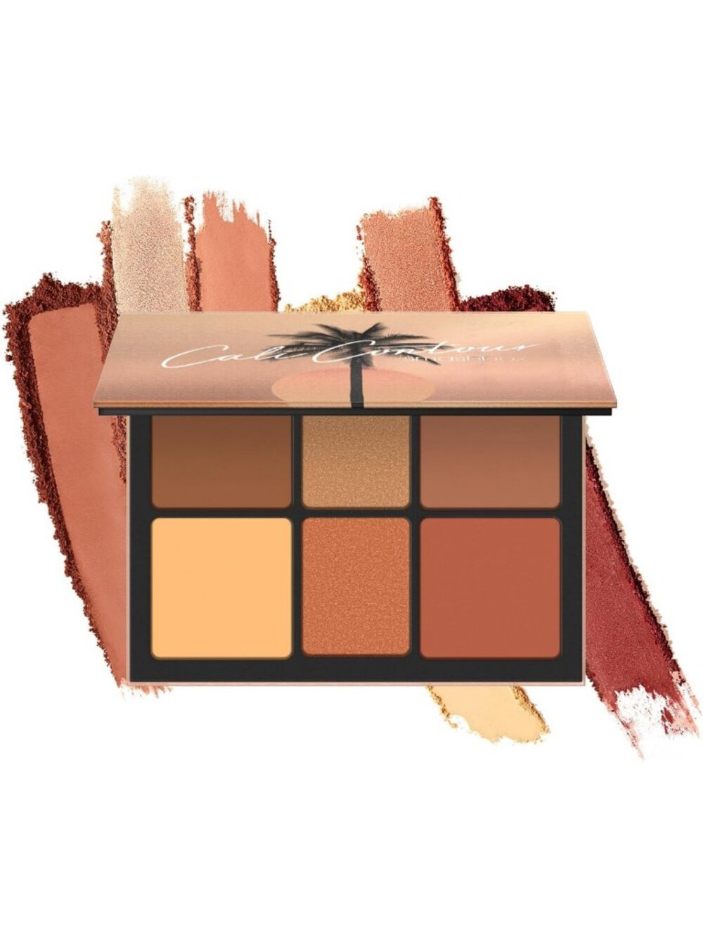 Six-Shade Contour Palette | Highlighter, Bronzer & Blush for Dimension & Glow